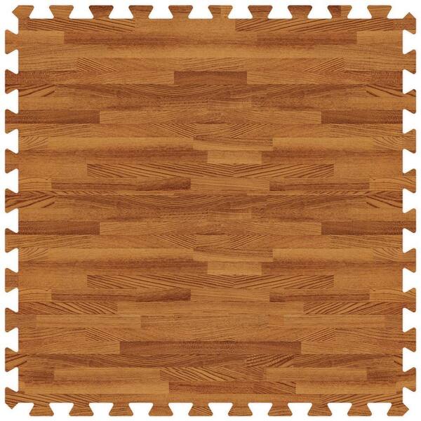 Groovy Mats Dark Oak 24 in. x 24 in. Comfortable Wood Grain Mat (100 sq.ft. / Case)