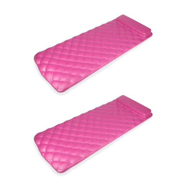 Kelsyus Laguna Lounger Foam Pool and Lake Water Mat with Oversized Pillow (2-Pack), Number of People: 1