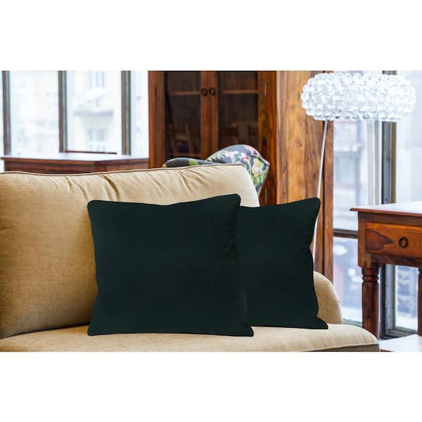 Velvet Bronzing Color Block Throw Pillow Cover For Sofa And