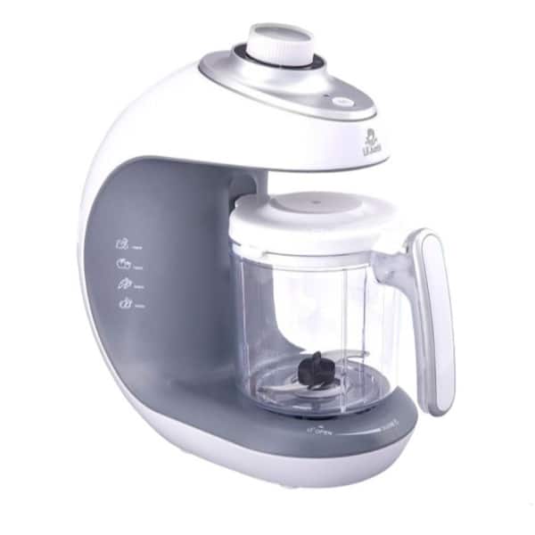 Plastic 2-in-1 Steamer and Puree Blender with Timer, One-Press Processor and Auto Shutoff Baby Food Maker