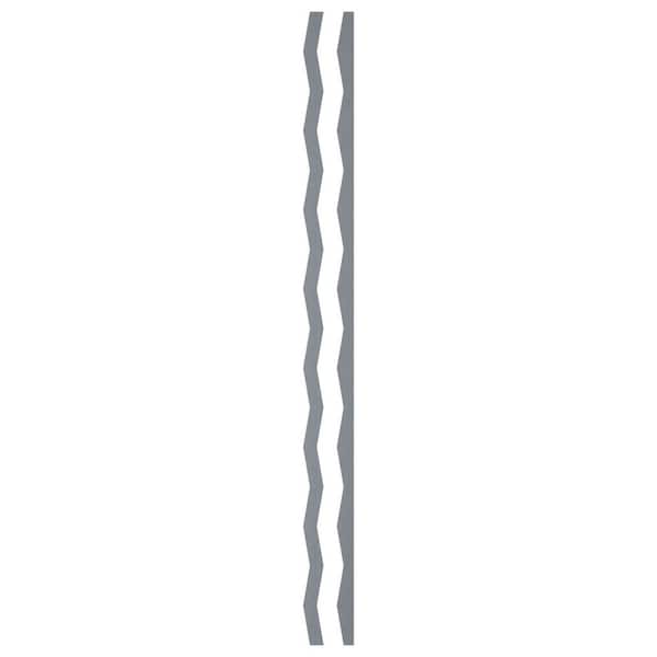 Ekena Millwork Eastport 0.125 in. T x 0.13 ft. W x 4 ft. L Silver Mirror Acrylic Decorative Wall Paneling 44-Pack