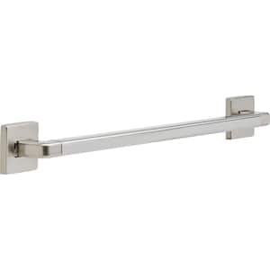 Modern Angular 24 in. x 1-1/4 in. Concealed Screw ADA-Compliant Decorative Grab Bar in Stainless