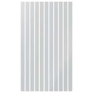 Adjustable Slat Wall 1/8 in. T x 4 ft. W x 8 ft. L White Acrylic Decorative Wall Paneling (11-Pack)