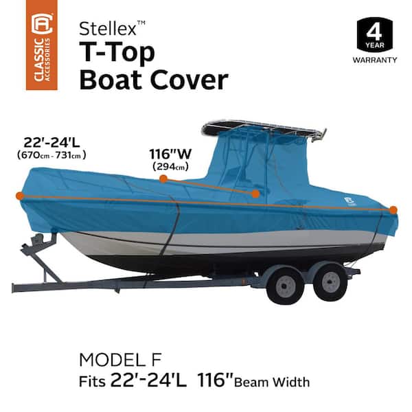 Classic Accessories Stellex 17 ft. to 20 ft. Pontoon Boat Cover 20