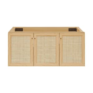 Classe 48 in. Wall-Mounted Bathroom Vanity Cabinet without Top in Natural Oak