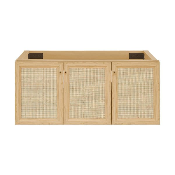 Swiss Madison Classe 48 in. Wall-Mounted Bathroom Vanity Cabinet without Top in Natural Oak