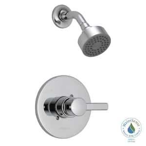 Precept 1-Handle Wall-Mount Shower Faucet Trim Kit in Chrome (Valve Not Included)