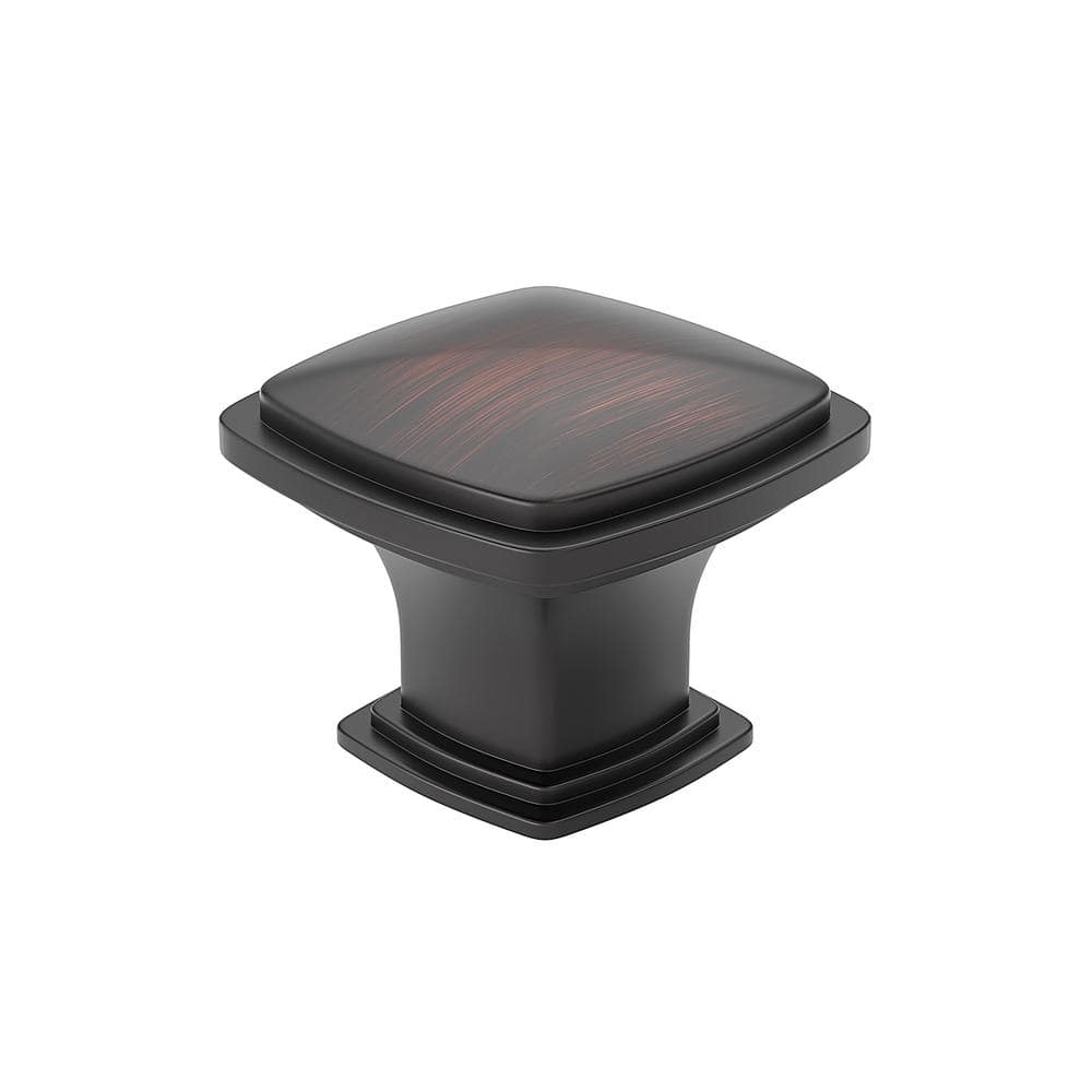 Charlemagne Collection 1-1/4 in. (31 mm) Classic Brushed Oil-Rubbed Bronze Square Cabinet Knob price history on PriceWatchPro