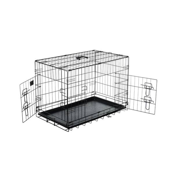 Pet Trex 30 in. L x 18 in. W 2Door Folding Pet CrateHWD630504 The