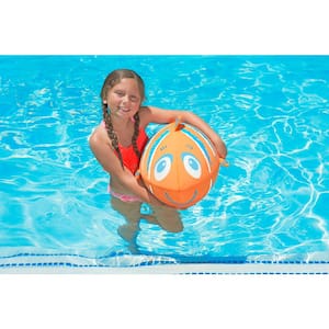 Fish Swimming Pool Beach Ball, Orange