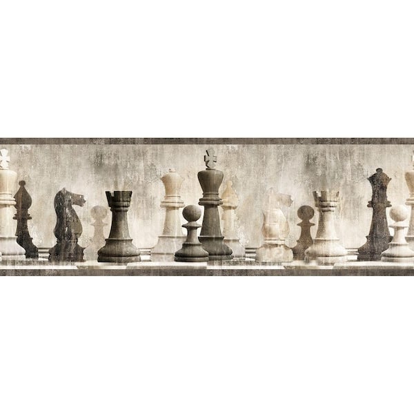 Chesapeake Albert Grey Chess Grey Wallpaper Border