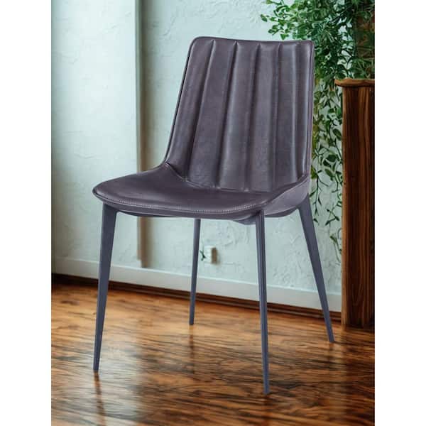 Peoria Brown & Black Dining Chair (Set of 2)