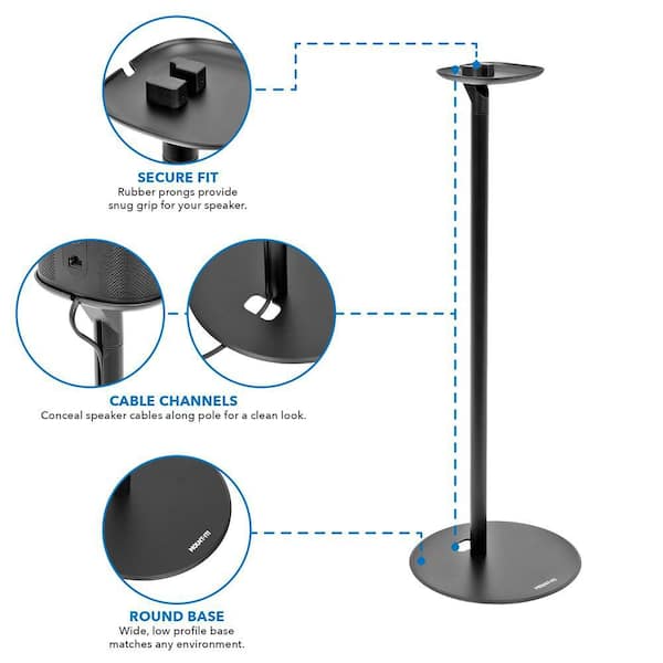 mount-it! Speaker Floor Stand for Sonos One MI-SB454 - The Home Depot