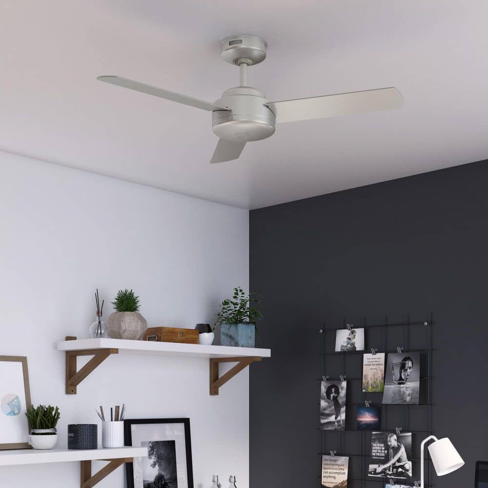 Presto 44 in. Indoor Ceiling Fan in Matte Nickel with Wall Control Included For Bedrooms price history on PriceWatchPro