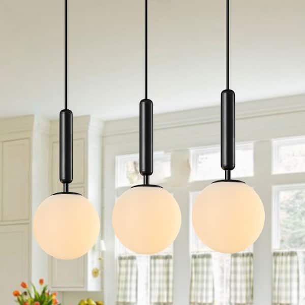 ZHLWIN Home Lighting 40W 3-Light Mid Century Black Retro Straight