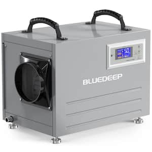 110 pt. 2,000 sq.ft. Bucketless Commercial Dehumidifier in Gray with Auto Defrost for Basement, Crawl Space