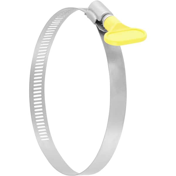 Everbilt 2-1/2 - 4-1/2 in. Turn-Key Dryer Vent Clamp (2-Pack)