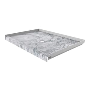 34 in. x 48 in. Single Threshold Shower Base with Center Drain in Everest