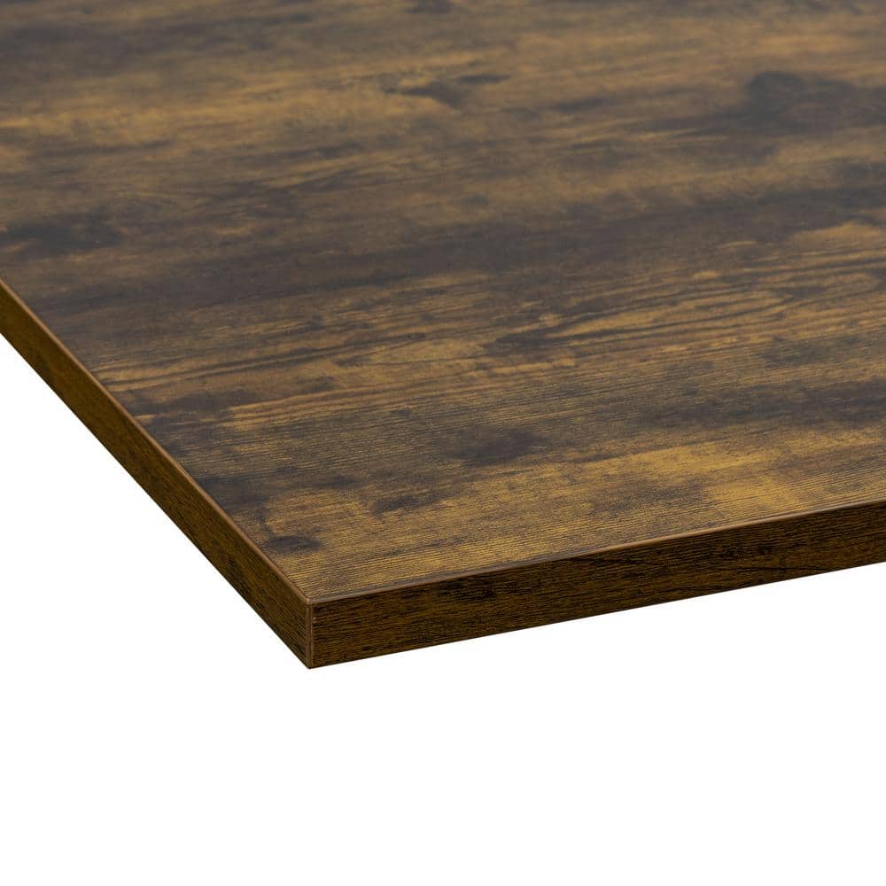 Mount-It! 55" Dark Brown Oak Wood Tabletop