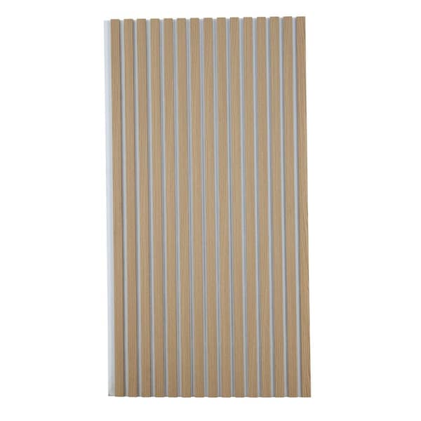 24 in. x 94.5 in. x 0.8 in. Acoustic Vinyl Wall Siding Panel with White Base (Set of 1-Piece)