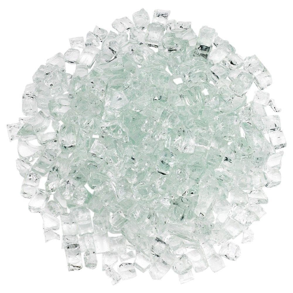 American Fire Glass 1 2 In Clear Fire Glass 10 Lbs Bag Aff Clr12 10 The Home Depot