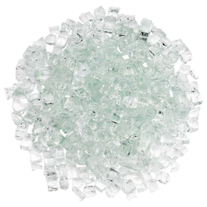 Celestial Fire Glass 1/2 in. to 3/4 in. 10 lbs. Clear Crushed Fire Glass in  Jar CFG-CL-10 - The Home Depot