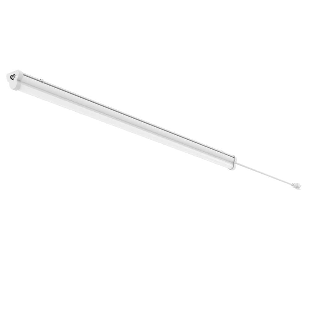 4 ft. White Integrated LED Strip Light Fixture at 2100 Lumens, 4000K Bright