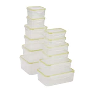 24-Piece Locking Food Container Set, Clear