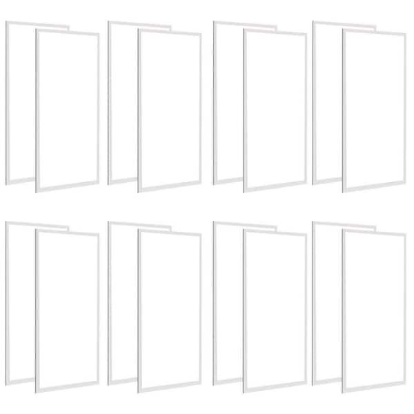 2 ft. x 4 ft. 7800LM Integrated LED Panel Light 5000K 2x4 LED Recessed Edge-Lit Drop Ceiling Light ETL Listed (16-Pack)