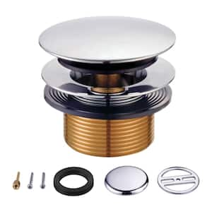 Eugene Toe Touch Tub Drain Conversion Kit in Polished Chrome without Overflow