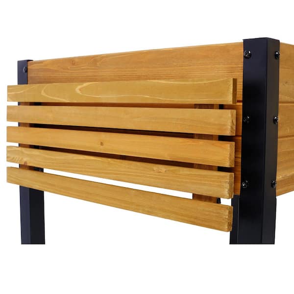 52.7 in. x 23.6 in. x 29.5 in. Brown Wood Outdoor Raised Garden