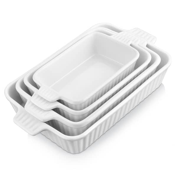 MALACASA 2-Piece Blue Oval Porcelain Bakeware Set 12.75 in. and 14.5 in.  Baking Dish BAKE.BAKE-032-B - The Home Depot