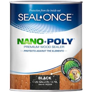 Seal-Once Nano+Poly Ready Mix Penetrating Exterior Wood Sealer and Stain with Polyurethane in Black