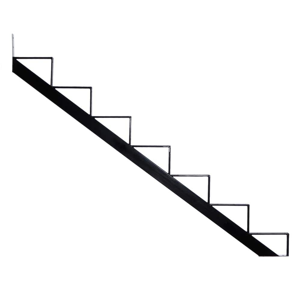 Pylex 7-Steps Steel Stair Stringer black 7-1/2 in. x 10-1/4 in. (Includes 1  Stair Stringer) 13907 - The Home Depot