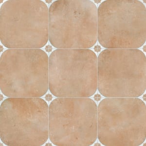 Tetuan Cotto 17-3/8 in. x 17-3/8 in. Porcelain Floor and Wall Tile (14.91 sq. ft./Case)