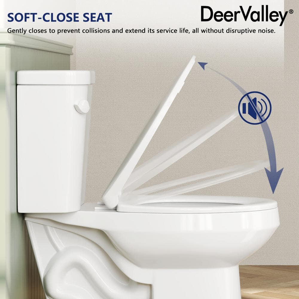 21-Inch White Ceramic Elongated High Efficiency Toilet