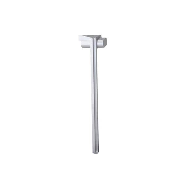 EMAC Internal Angle for Novorodapie Rehabit Matt Silver 3-1/8 in. Complement Aluminum Baseboard