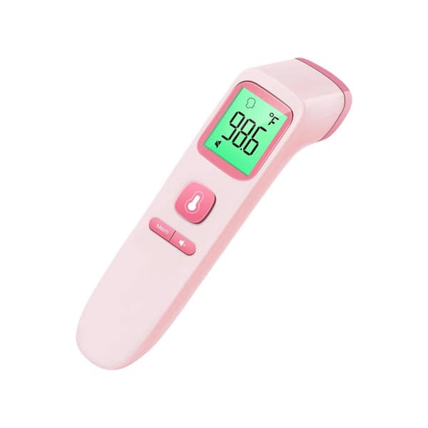 Aoibox Multi-mode 1.4 in. x 1.6 in. x 5 in. Personal Care Products Infrared Thermometer Pink