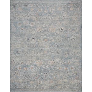 Alpharetta Blue Medallion 7 ft. x 9 ft. Indoor Area Rug