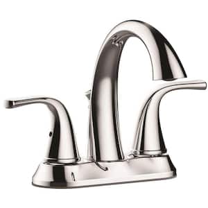 Creswell 4 in. Centerset 2-Handle Bathroom Faucet in Chrome