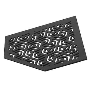 TI-SHELF Aluminum Pentagonal Corner Shelf (Penta) 11in. x 7.87in. X 7.87 in. x 3.74in. X 3.74in. Decorative Wall Shelf
