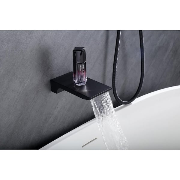 Large Flow hotsell Rate Bathtub Faucet, Bathroom Basin Faucet, Square Matte Black