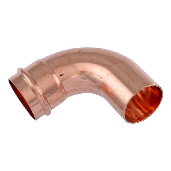 2 in. Copper Press Fitting 90° Street Elbow (2-Pack)