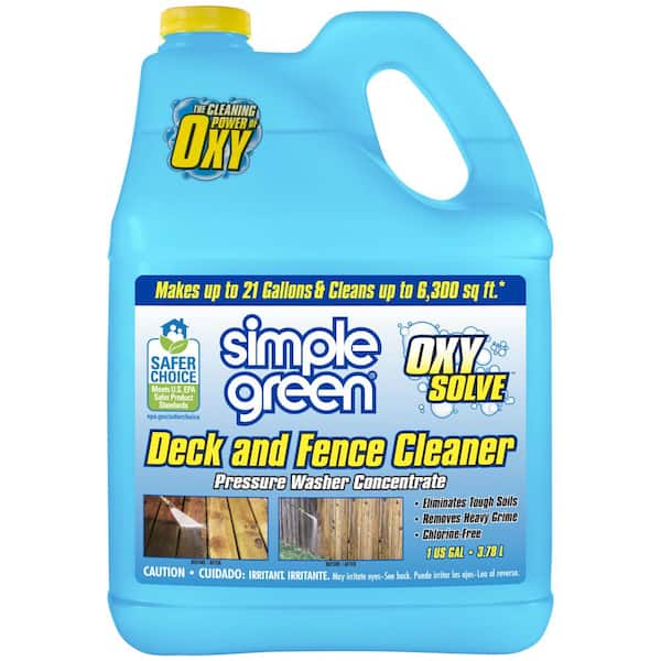 Simple Green 1 Gal. Oxy Solve Deck and Fence Pressure Washer Concentrate Outdoor Cleaner