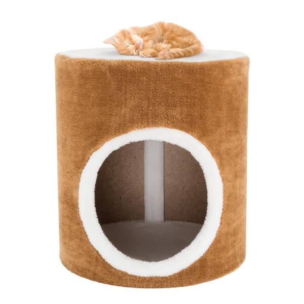 Petmaker Brown and White Sing Hole Cat Condo