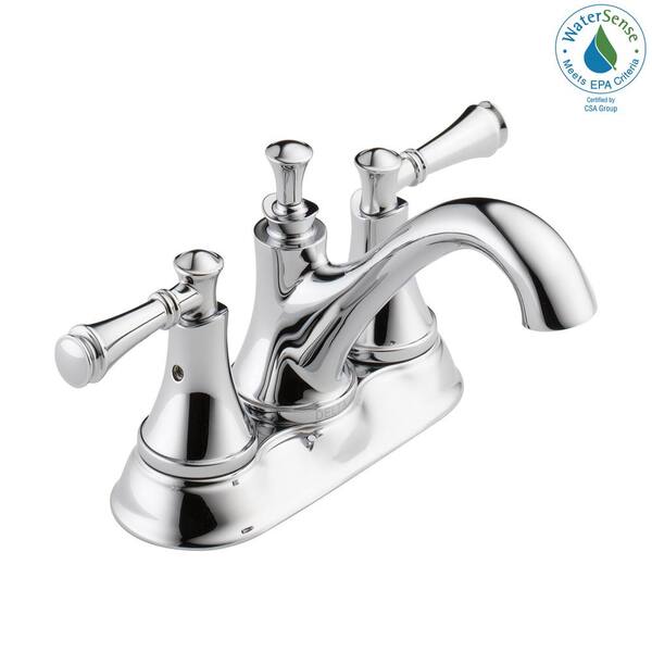 Silverton 4 in Centerset 2-Handle Bathroom Faucet in Chrome 