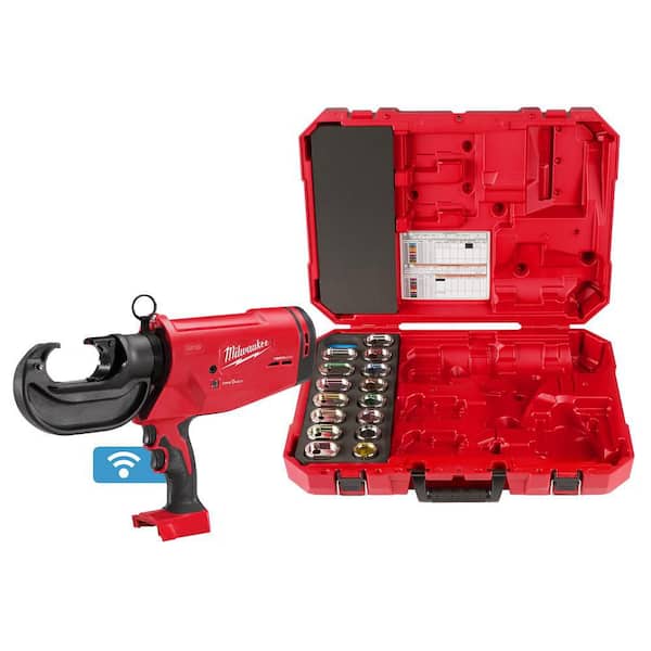 M18 18V Lithium-Ion Cordless FORCE LOGIC 750 MCM Crimper with #6-750 MCM Al Dies