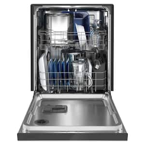 24 in. Fingerprint Resistant Stainless Front Control Built-In Tall Tub Dishwasher with Dual Power Filtration, 50 dBA