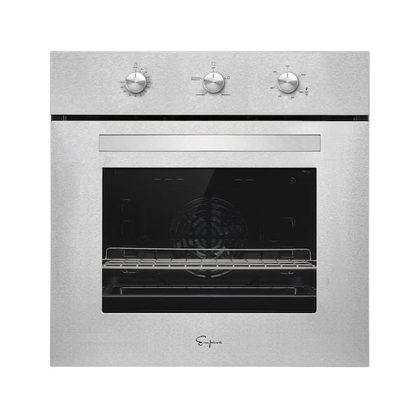 bjærgning royalty Rindende Empava 24 in. 2.3 cu. ft. Single Propane Gas Wall Oven with Convection and  Mechanical Timer in Stainless Steel EMPV-24WO10L - The Home Depot