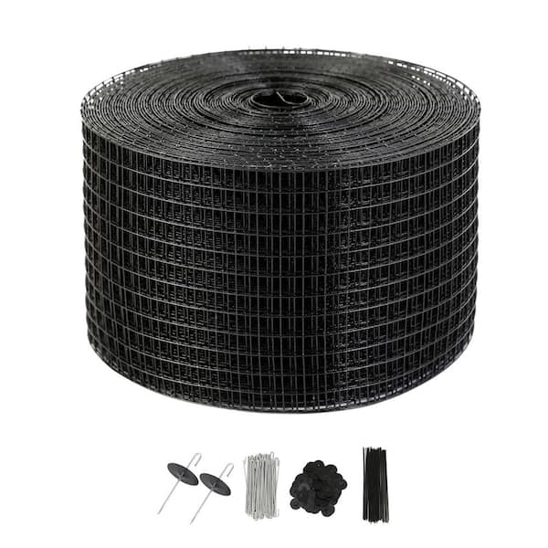 8 in. x 100 ft. Solar Panel Bird Guard Critter Roll Kit with 100-Aluminum Fasteners Steel Garden Fence
